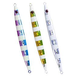 Jig Vertical con brillo - Plomo caída rápida 100g para mar