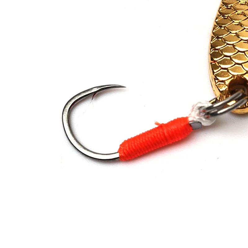 Nuevo Mini señuelo de Pesca 2,5g 3,5g cuchara señuelos de Metal Spinnerbait Minnow pez pequeño anzuelo único plantilla corriente trucha cebos Pesca caliente - imagen 4