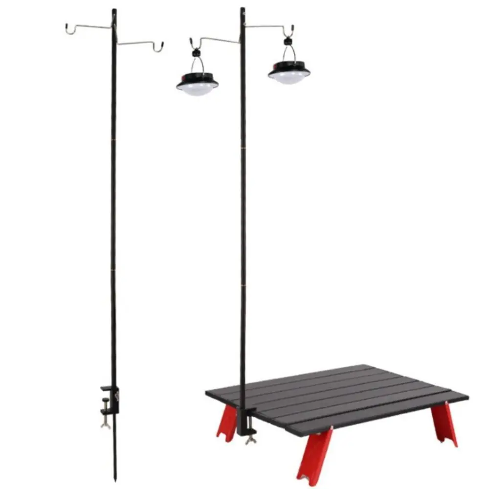 Nuevo soporte para linterna de Camping de aleación de aluminio, soporte de luz desmontable portátil, lámpara ligera plegable para acampar, poste para tienda de campaña al aire libre - imagen 3