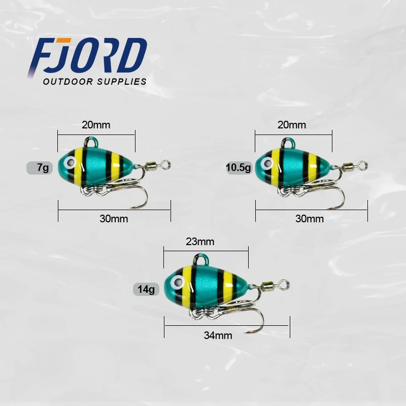 Spinner Metal VIB FJORD – Cuchara cola rápida para shore casting - imagen 5