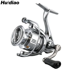Carrete giratorio Huidiao AP-II 12kg/26lb, respaldo cero y mango CNC