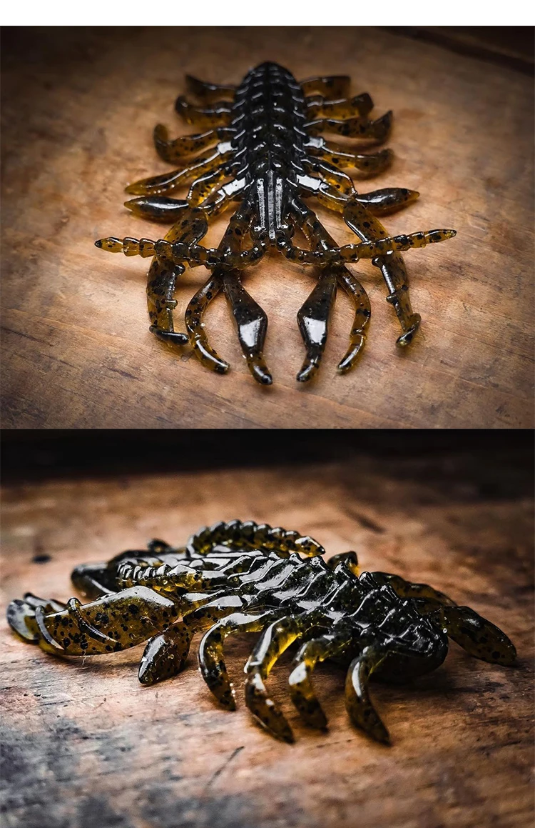 Un primer plano de un vaso de escorpión hecho