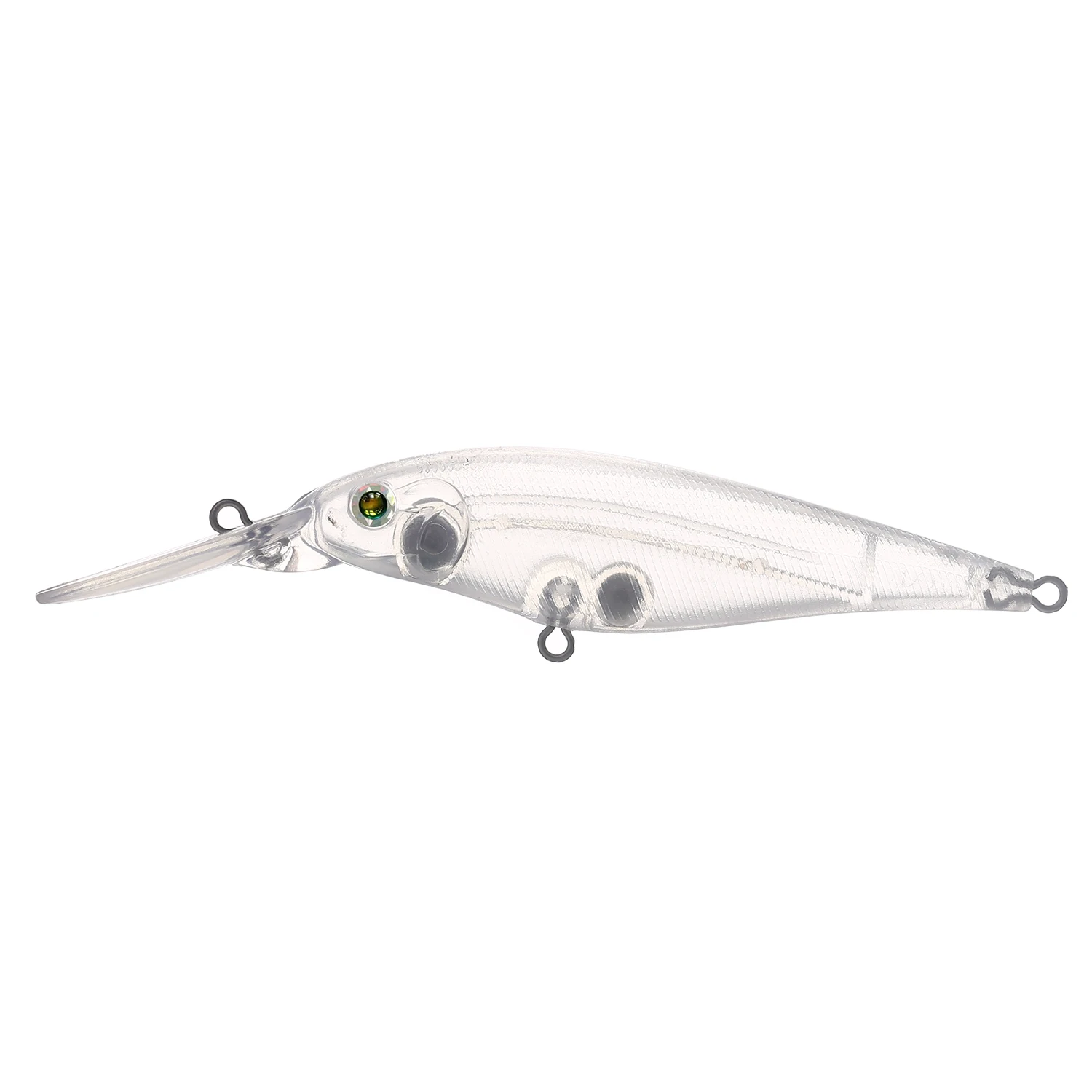 FREE FISHER Jerkbait para lubina DIY cebo duro blanco sin pintar - imagen 3