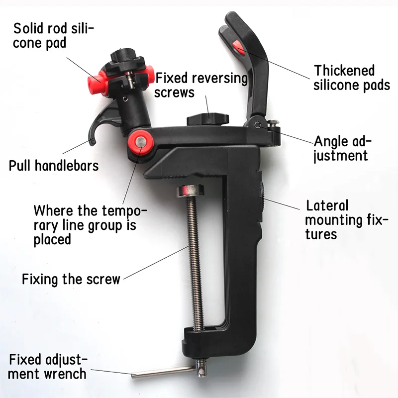 Soporte para caña de pescar, diseño manos libres de un solo cabezal para pesca en barco y en el mar, regalo perfecto para pescadores de vacaciones, 1 ud. - imagen 3