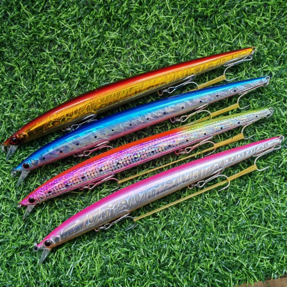MUKUN-señuelo de pececillo biónico grande, cebo Artificial de 210mm/35g, señuelo de pesca de medio agua, aparejos de pesca, perfecto para atrapar peces grandes