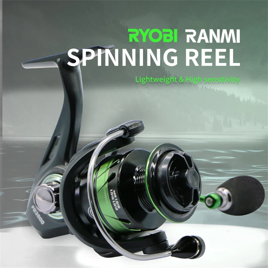 RYOBI-carretes giratorios RANMI FD, bobina de Metal de alta velocidad, arrastre máximo de 8KG, 5,0: 1, para pesca en agua salada y dulce - imagen 3