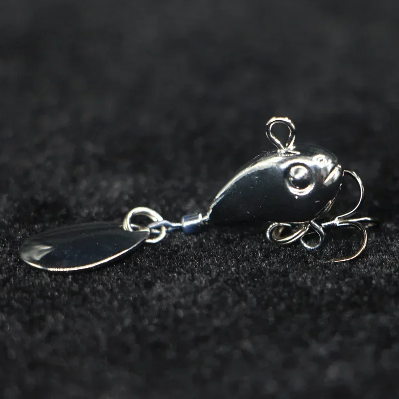 1 Uds. 8,5g vibración Artificial para lubina, perca, aparejos de pesca, señuelos VIB de Metal plateado, cebos de vibración que se hunden, cebo que se hunde - imagen 5