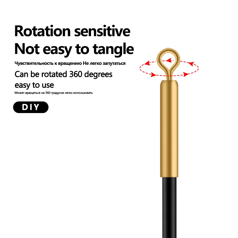 20 piezas soportes de flotador de pesca, soporte de flotador de cobre, conexión de 360 grados, giratorio libre, asiento de acero inoxidable, herramienta de aparejos de pesca - imagen 3