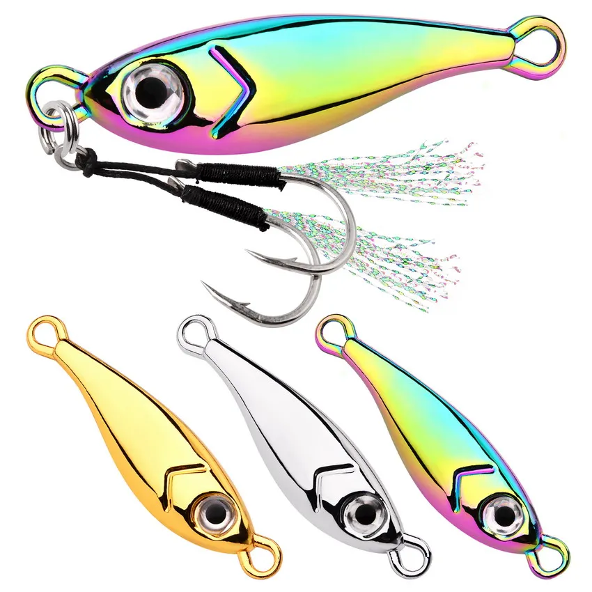 Señuelo de Pesca de plantilla de Metal, cuchara de fundición para Jigging en agua salada, 10, 20, 30, 40, 60G, plantilla de fundición a tierra, Pesca en el mar, Jigging lento, 1 pieza, nuevo - imagen 3