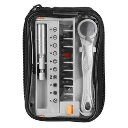 Kit reparación bicicletas multifuncional con bolsa y herramientas
