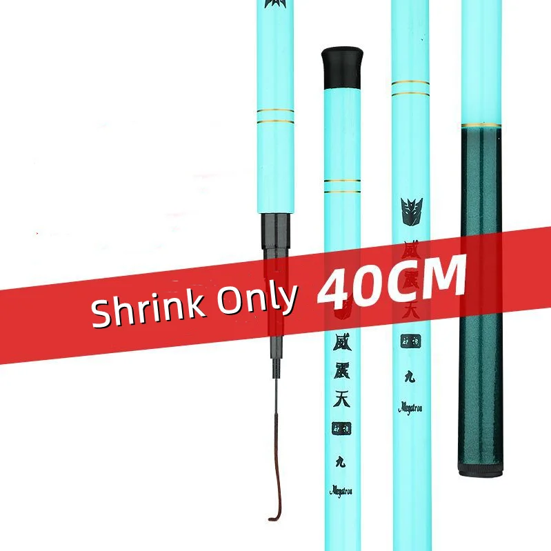 Caña de pescar telescópica ultraligera, fibra de carbono súper dura, portátil para corriente de carpa de agua dulce, 1,8 m/2,1 m/2,4 m/2,7 m/3,0 m/3,6 - imagen 4