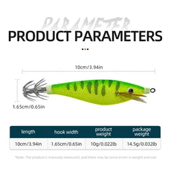Jig calamar sepia luminoso plomo anzuelo para pesca en agua salada