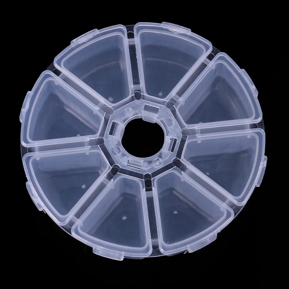 Caja de aparejos de pesca portátil con 8 compartimentos, estuche de almacenamiento con gancho, organizador de accesorios de pesca con mosca pequeño, resistente al agua, 1 ud. - imagen 5