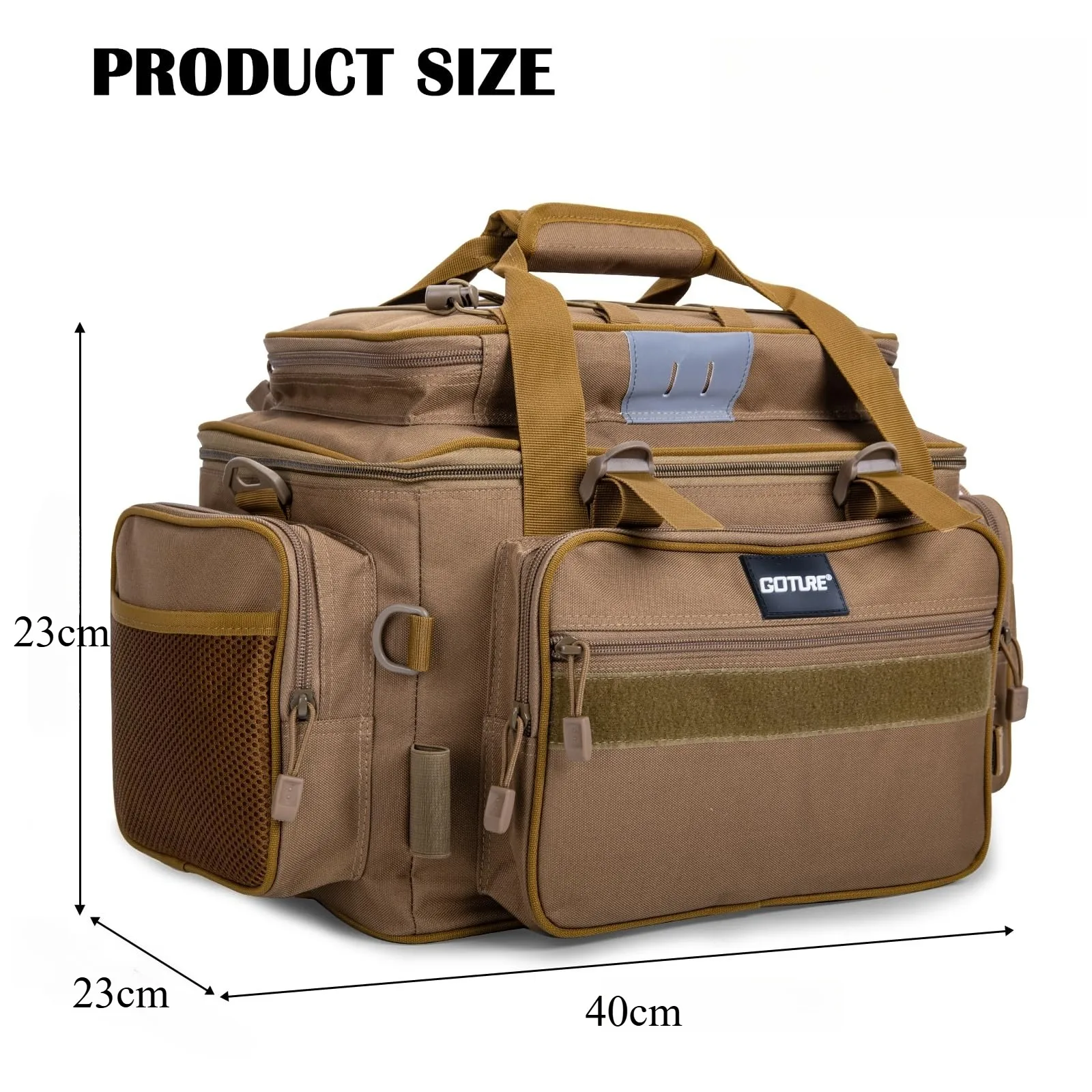 Bolsa de pesca Goture 600D resistente al agua con pinzas y accesorios - imagen 2