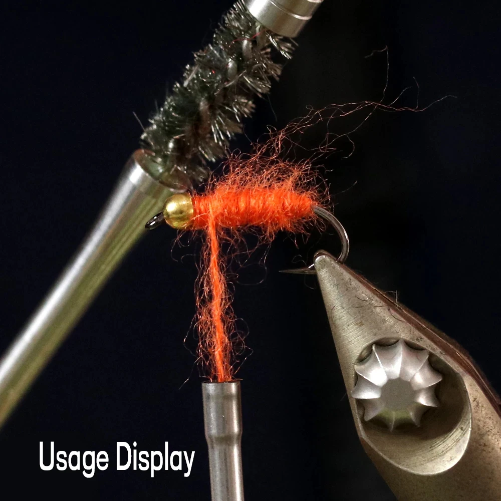 Pelo de piel de zorro mezclado de 12 colores para atado de moscas, cebo Streamer, pescado, hilo de fibra fina Natural, hilo de envolver doblado, Material para atar moscas - imagen 5