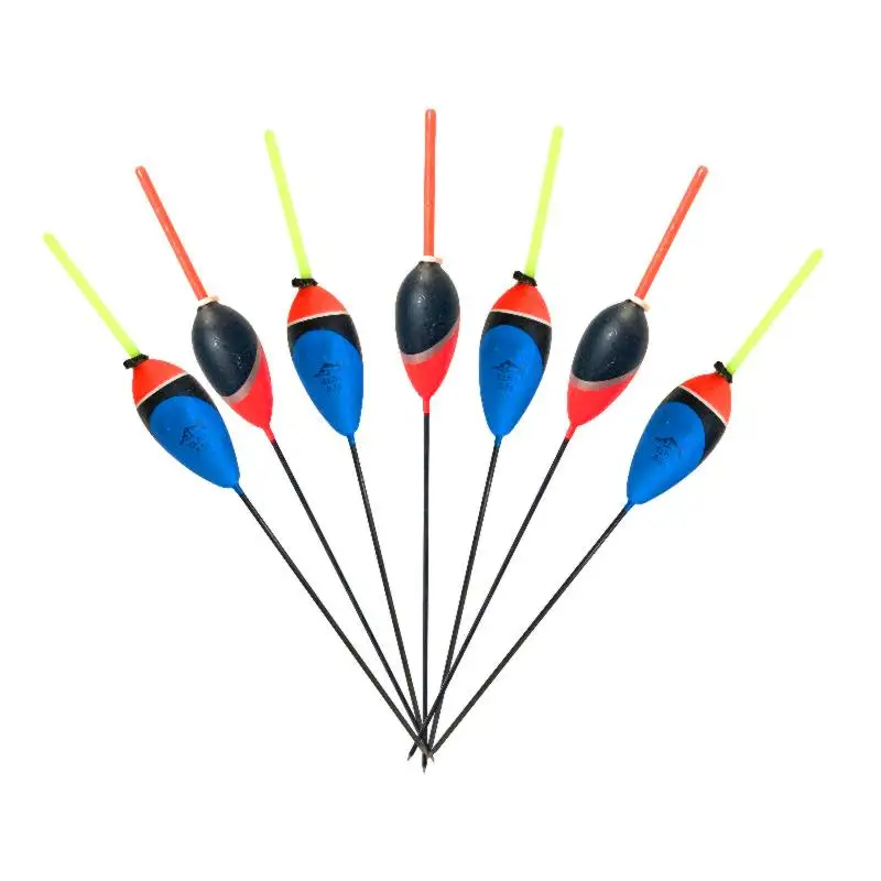 ORJD 10 unids/bolsa 2,5g 5g flotadores de pesca mezcla de colores Kit inteligente boya de luz flotante luminosa tapón Bobber palo accesorio de pesca - imagen 2
