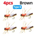 4pcs Brown Type B