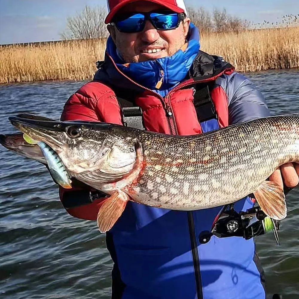 1/3 Uds Softbait 9,8g 7,5 cm pesca en agua salada señuelos de silicona Shad Swimbait Pike Bass perca Zander plantilla de pececillo negro - imagen 3