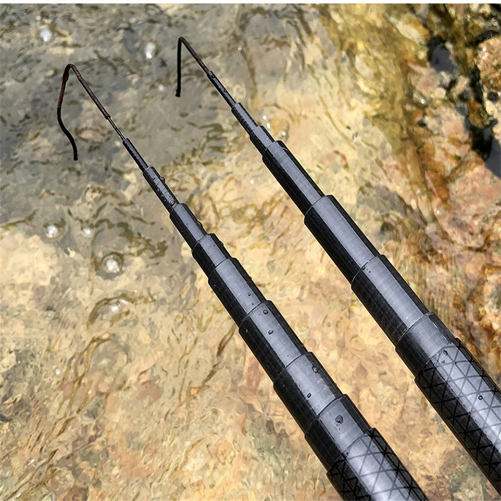 Caña de pescar telescópica de 7,2 M, caña de pescar súper dura, cañas de estanque con depósito de carbono, caña de pescar de lanzamiento de larga distancia - imagen 3