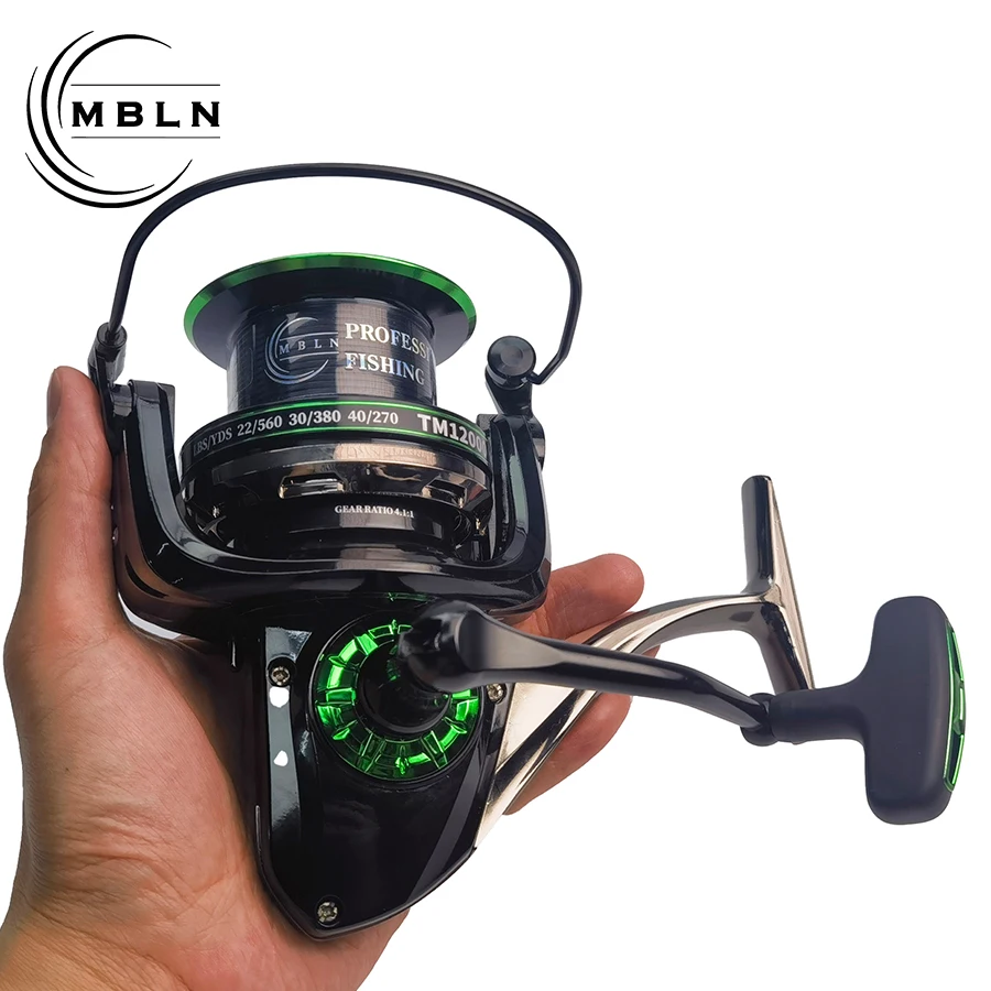 Carrete de pesca giratorio 12000 – Jigging y trolling en agua salada - imagen 5