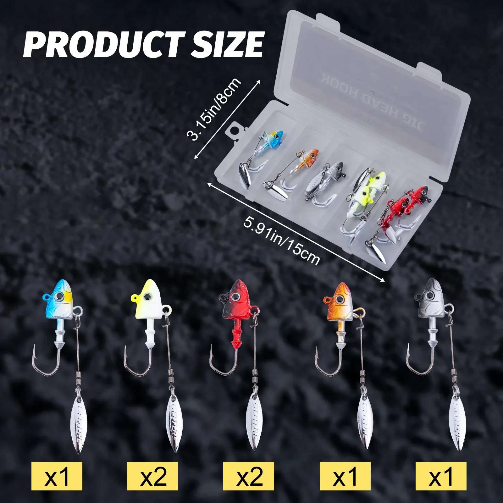 Goture nuevas Señuelos de Pesca oscilante giratorio Metal Vib vibración cebo de Pesca 7g-32g cebos duros artificiales Spinner cuchara señuelo Pesca - imagen 3