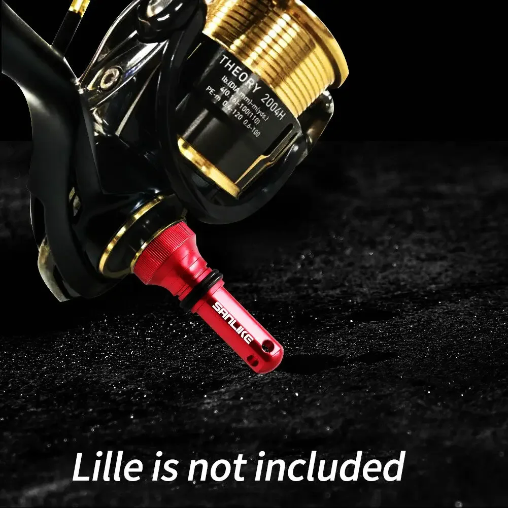 SANLIKE-mango de carrete de pesca, herramienta de aluminio ultraligera, resistente a la corrosión, para cebo Daiwa - imagen 5