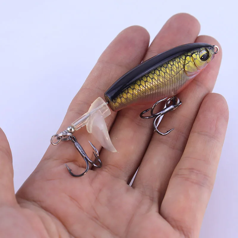 Wobblers flotantes para pesca de lubina, señuelo duro Artificial, pececillo realista, 7,5 cm, 6,5g - imagen 2