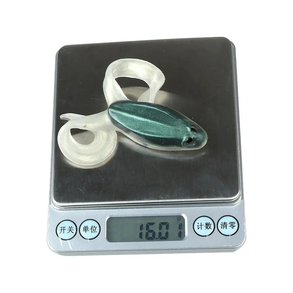Juego de 2 uds de señuelo de rana de salto suave de pesca 11cm/16g señuelo de cebo de pesca Topwater - imagen 3