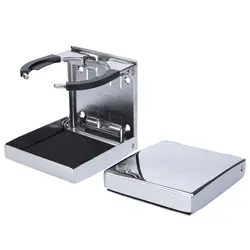 Soporte plegable ajustable para bebidas, soporte para botellas de acero inoxidable para coche, barco, camión, piezas de RV, 2 piezas
