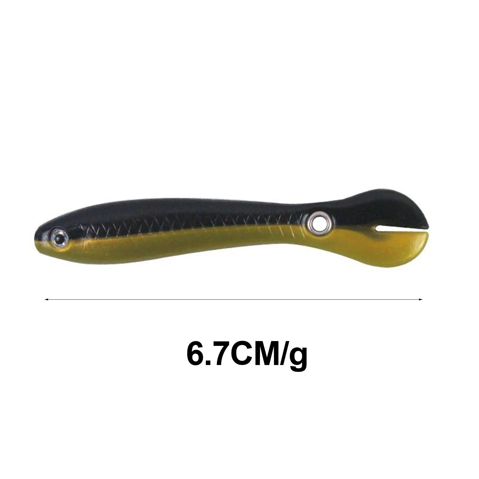 Señuelos blandos Swimbaits de plástico Artificial, 6,7 cm/2g, cola de paleta, Swimbaits para lubina, trucha, Panfish, Crappie - imagen 3