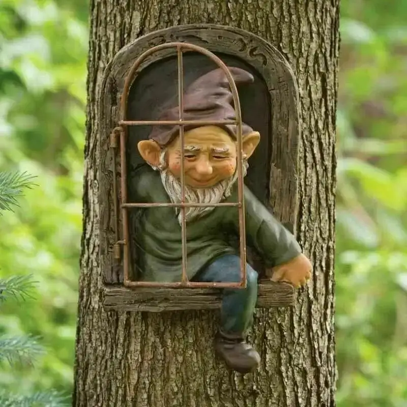 Gnomo Travieso de Resina – Figura Decorativa Jardín Exterior - imagen 5