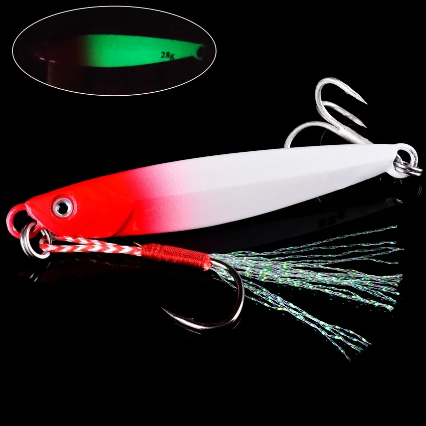 Juego de Señuelos de Pesca de Metal, cebo Artificial de 14g, 17g, 21g, 28g, 40g, fundición a tierra, cuchara de fundición a tierra, Gato de agua salada, 20 unidades - imagen 5