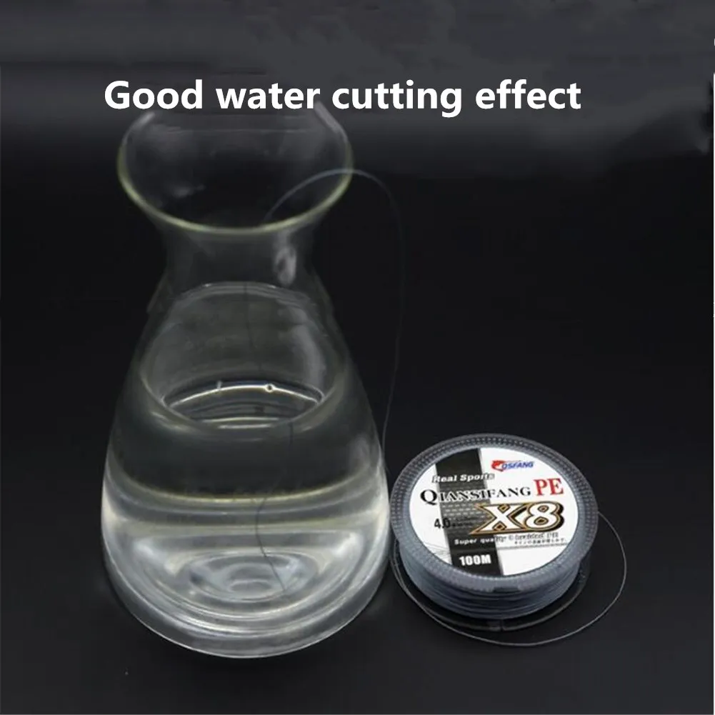 Sedal de pesca antimordedura de alta resistencia, 8 trenzadas, 100M, 0,6 #-10 # PE, para agua salada y dulce - imagen 4