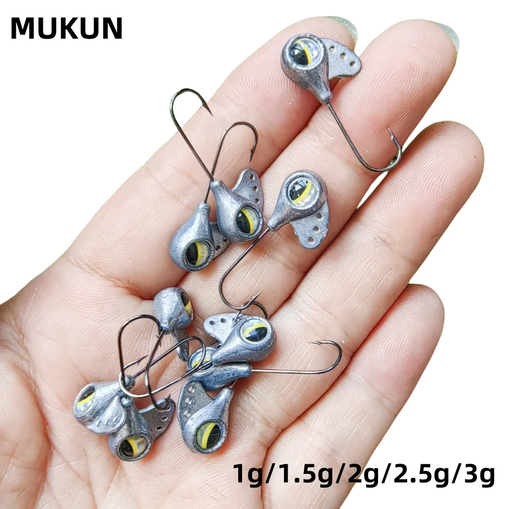 Anzuelos Jig Head AJING MUKUN 1-3g – Finesse para vinilo - imagen 2