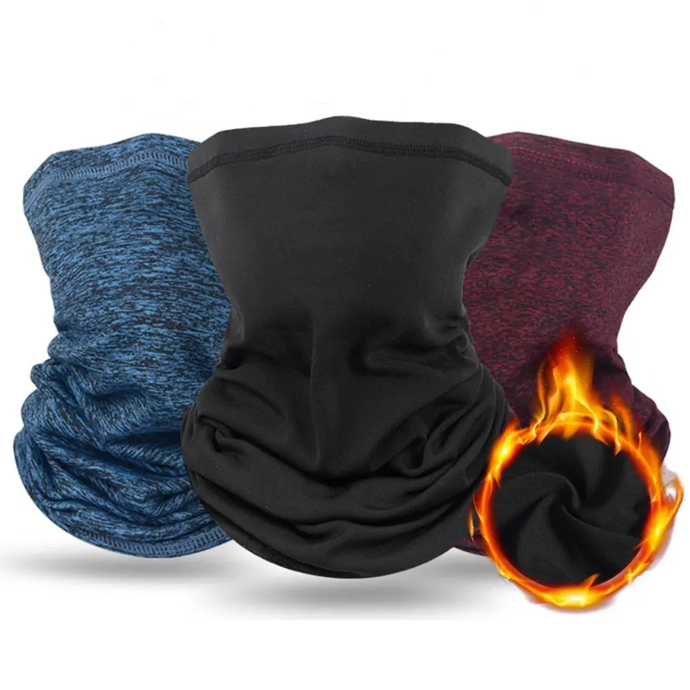 1 Uds. Bufanda facial de lana para invierno, calentador de cuello a prueba de viento, diademas para correr al aire libre, diademas para bicicleta, máscara facial, bufanda para ciclismo, Bandana para bicicleta - imagen 2