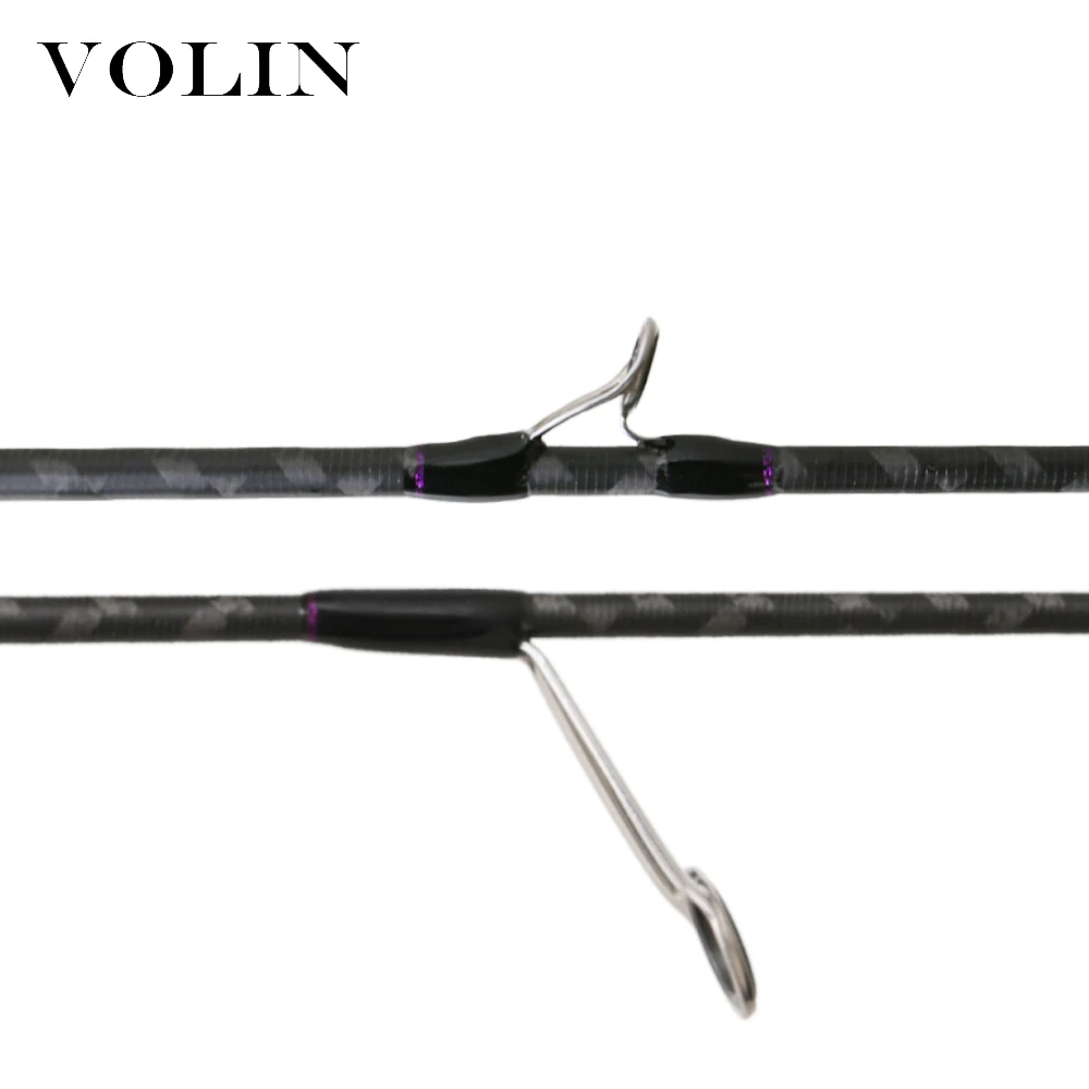 Volin-caña de pescar giratoria UL para trucha, caña de pescar de 1,68 m y 1,8 m, con punta superior sólida, de carbono - imagen 4