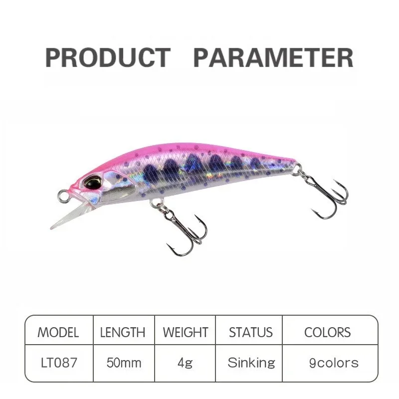 Duo Wobblers hundimiento Minnow Stream señuelo Spearhead Ryuki 50s Jerkbait cebo de pesca Artificial para trucha de lago carpa lubina de boca grande - imagen 2