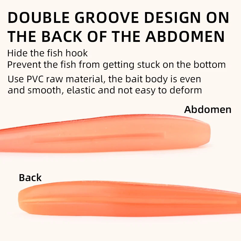 Meredith-cebo de silicona suave para carpa y lubina, doble color, plantilla artificial, Easy Shiner, 50mm, 75mm, 100mm, 130mm - imagen 5