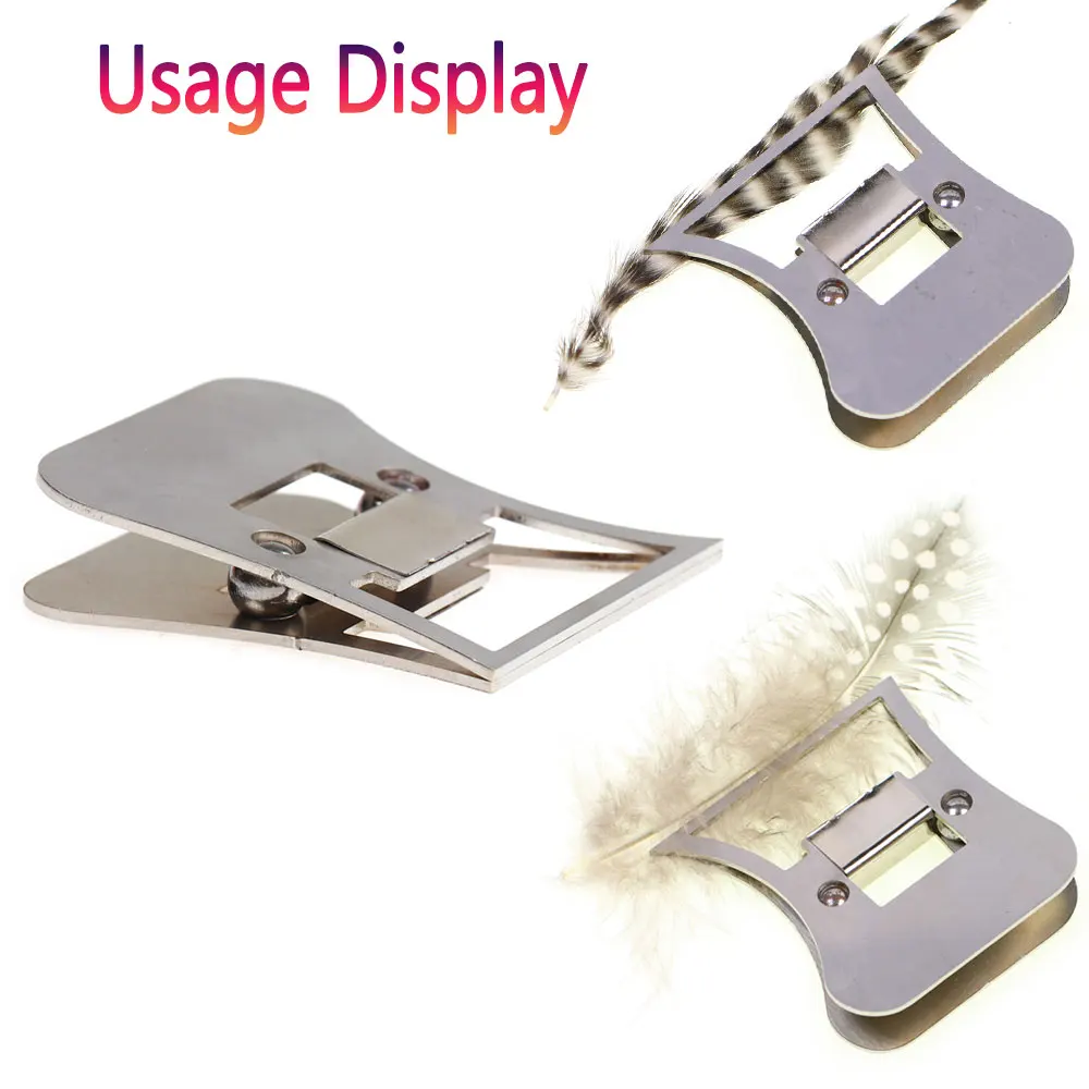 Alicates de Hackle Bimoo – Acero inoxidable para atado de moscas - imagen 4