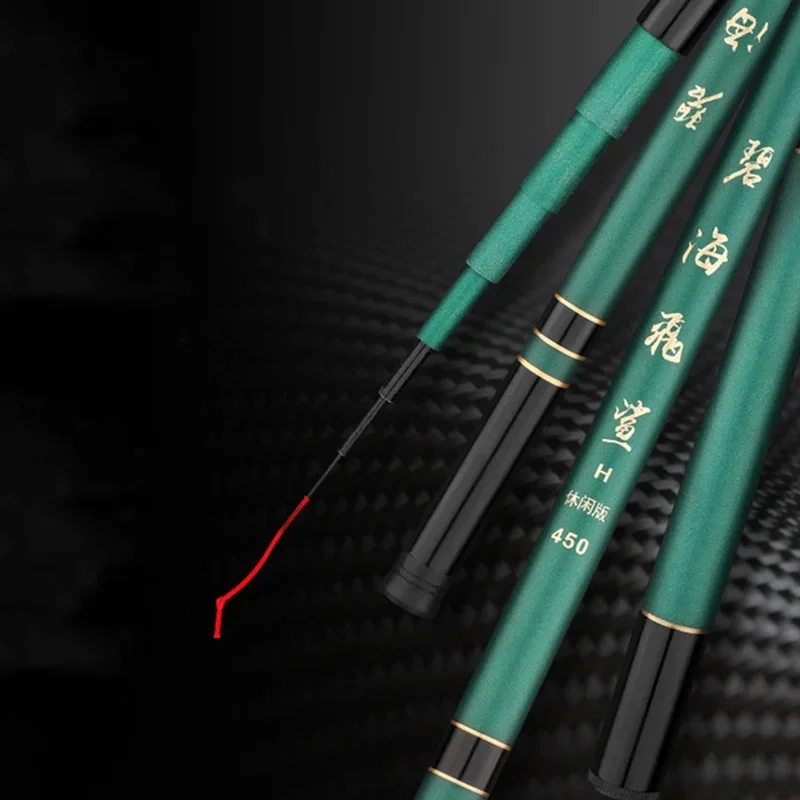 Caña de pescar multifunción telescópica de carbono de 2,7 m/3,6 m/4,5 m/5,4 m/6,3 m/7,2 m, caña de pescar giratoria portátil para viaje, aparejos de pesca - imagen 4