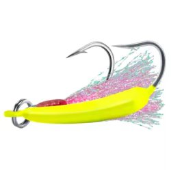 Plantilla de Pompano para pesca de Surf, anzuelo de 14g con anzuelo de agua salada, anzuelo con cabeza de plátano, plantilla de pie, halibut de playa de fundición larga, 5 uds.