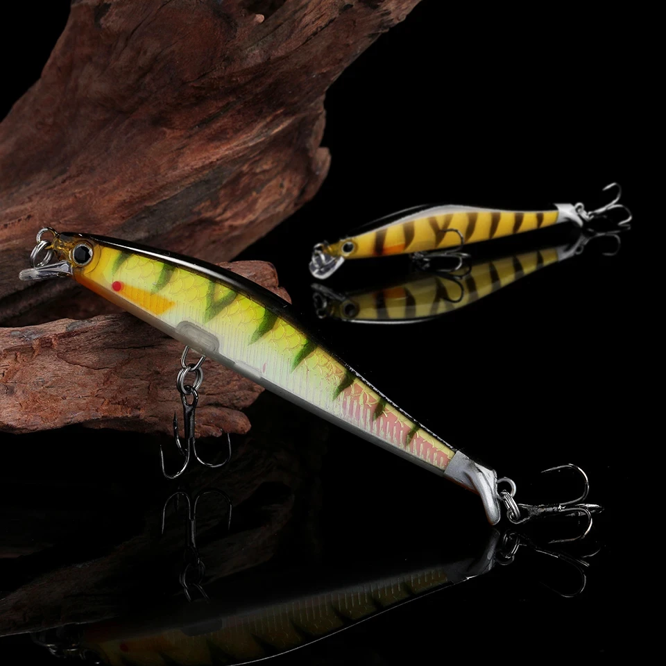 WALK FISH-señuelos de pesca flotantes, 90mm, 7,7g, calidad profesional, ojos 3D, manivela, modelo caliente, aparejos de cebo Artificial - imagen 5