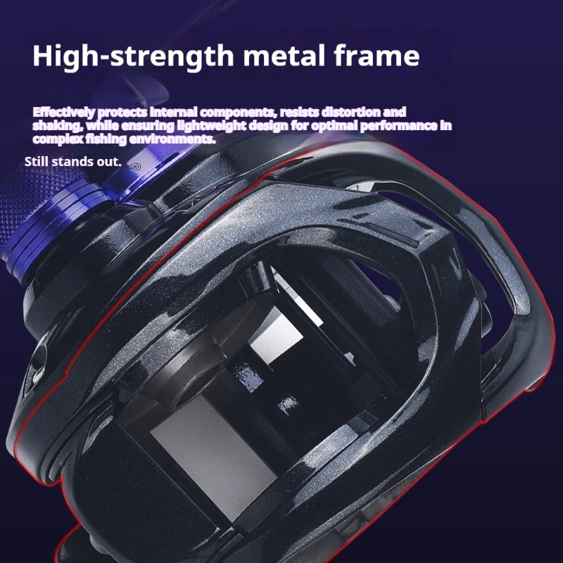 Carrete de pesca LIZARD BOKI DC Baitcasting, Control Digital, arandelas de carbono de fundición larga 7,6: 1 10 + 1BB, arrastre máximo, carrete de agua dulce y salada de 5kg - imagen 2