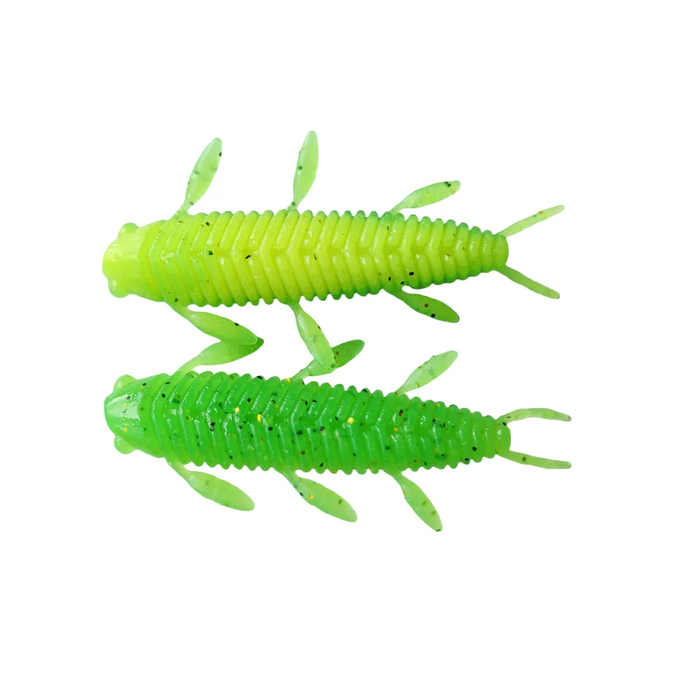 MUKUN-señuelo de Pesca de gusano suave que se hunde, 8 Uds., 52mm/63mm, sin aparejo de plomo, cebo de silicona, aparejos de Pesca artificiales - imagen 4