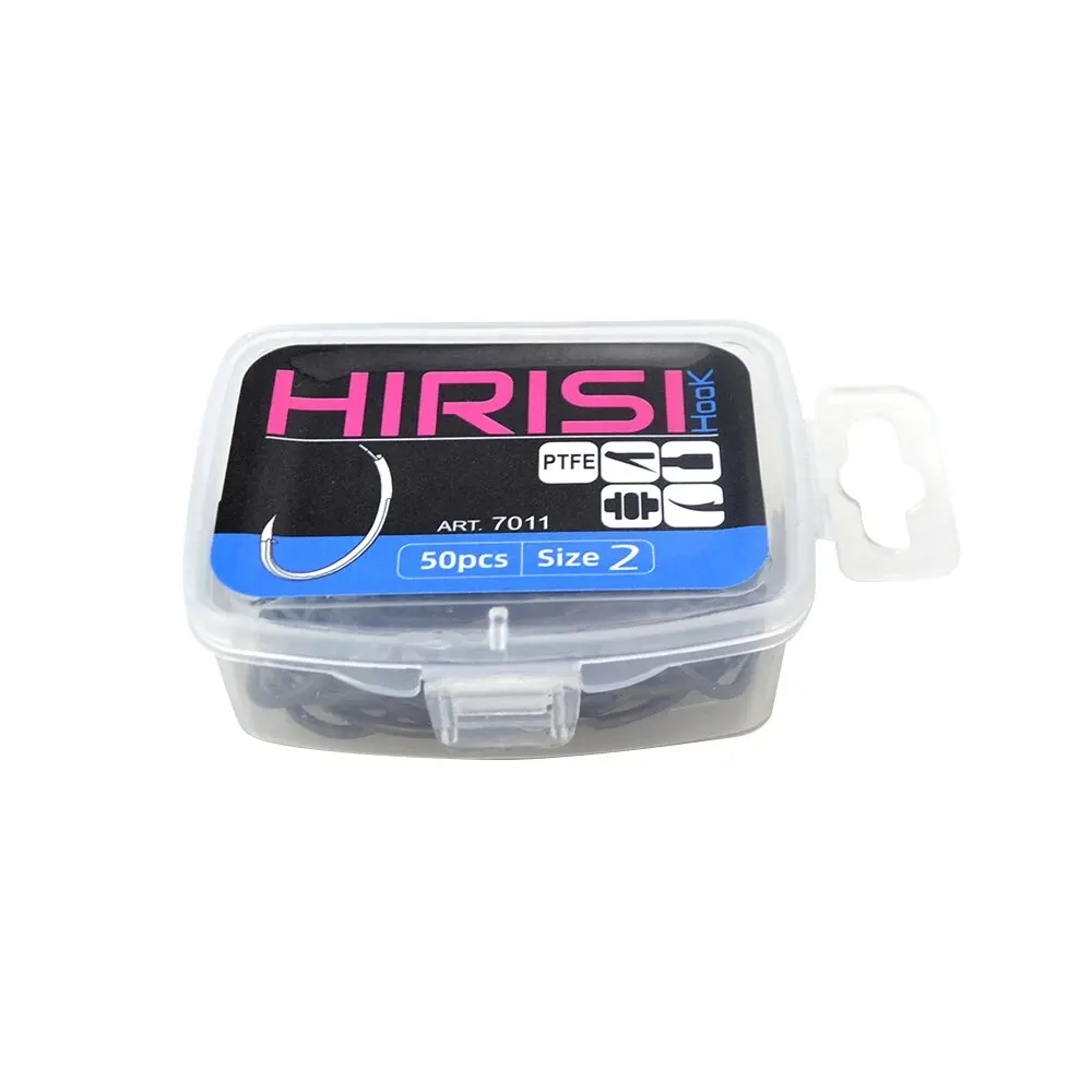 Anzuelos con púas y PTFE Hirisi para pesca de carpa - imagen 5