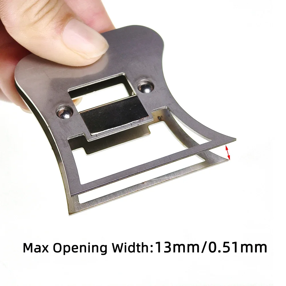 Wifreo-Clips de plumas de acero inoxidable, herramienta de atado de moscas CDC, herramientas de sujeción de fibra para doblaje de plumas, accesorios de pesca con mosca - imagen 3