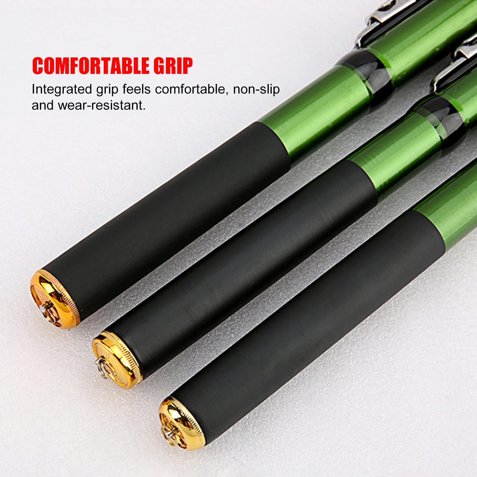 Caña de pescar portátil de 1,8-3m, caña de pescar telescópica ultraligera de fibra de carbono para invierno, pesca en hielo al aire libre, equipo de pesca con caña de mano - imagen 5