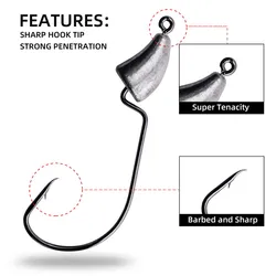 Anzuelo Jig Head para vinilo de pesca
