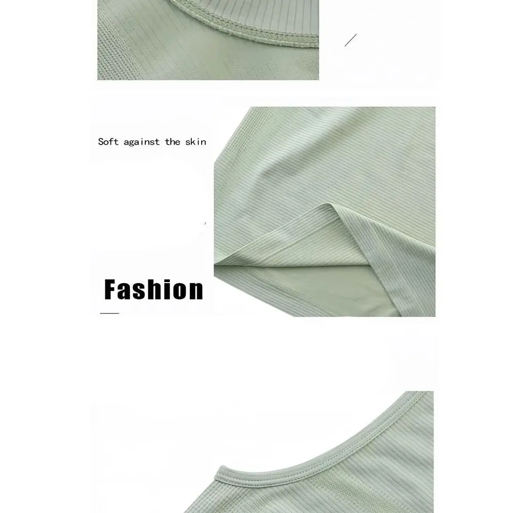 Chaleco de Yoga sin mangas para mujer, camiseta ajustada de manga corta para correr, camisetas sin mangas deportivas de secado rápido, entrenamiento de gimnasia - imagen 2