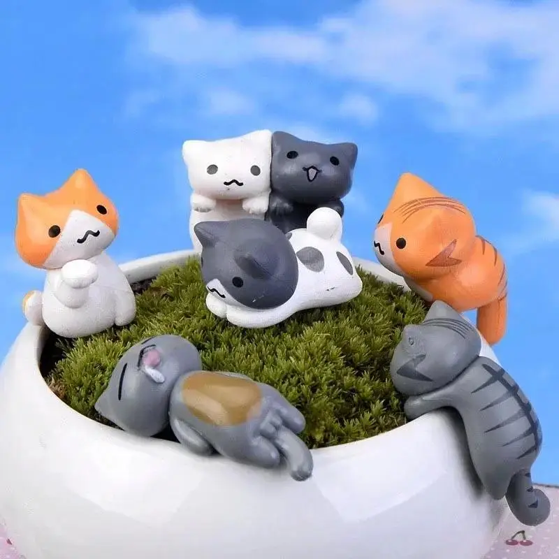 Adornos gatitos suerte dibujos animados para hogar y oficina